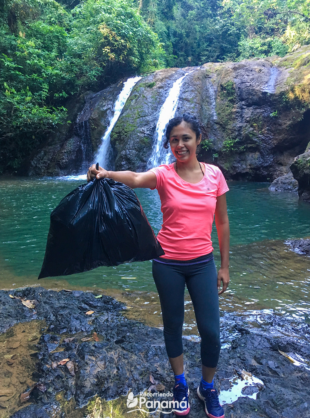 Adventure bag. El Jiral Waterfall