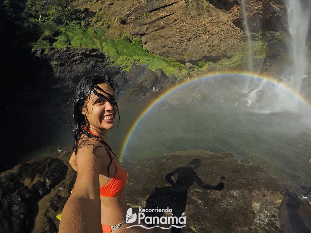 rainbow at Qui Qui Waterfall
